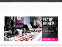 Tablet Screenshot of makeupfirst.com
